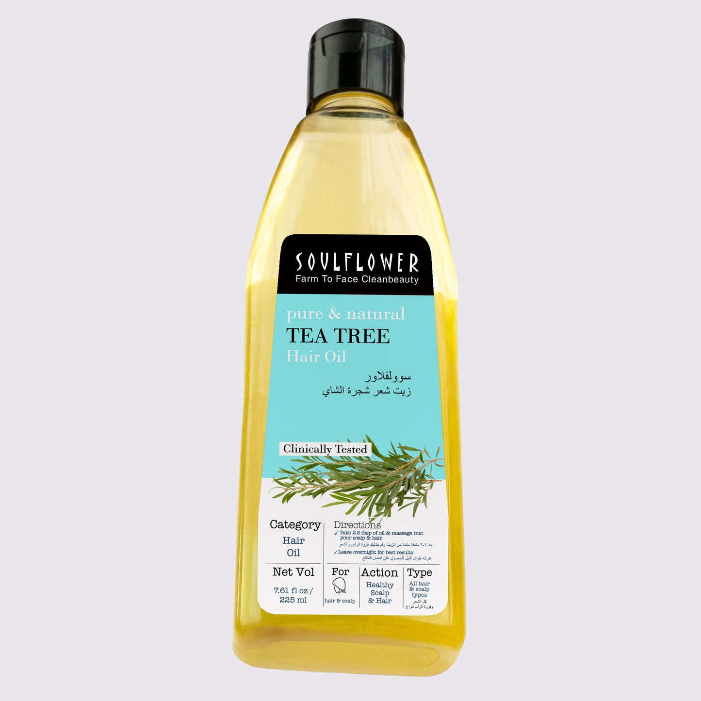 Soulflower Tea Tree Hair Oil For Scalp & Dandruff